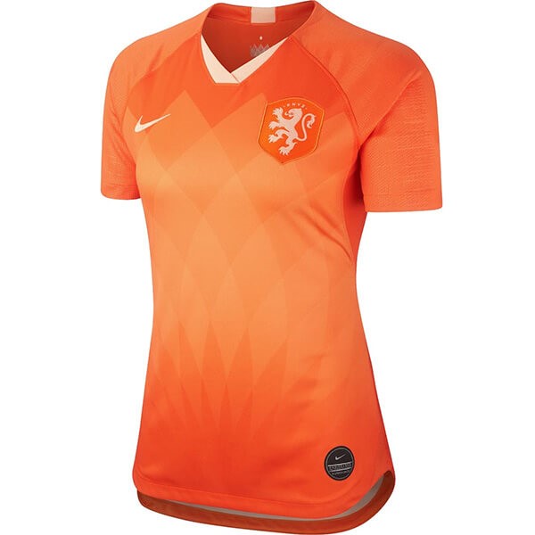 Camiseta Países Bajos Replica Primera Ropa Mujer 2019 Naranja